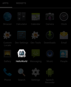 PhoneGap Hello World App