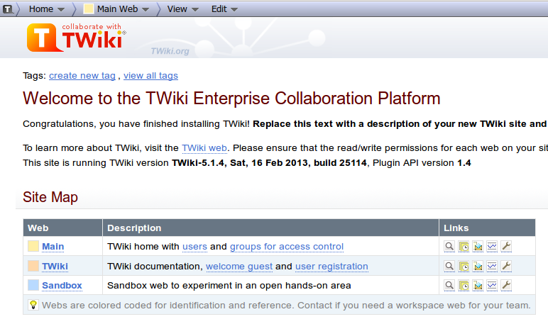 Twiki Installation