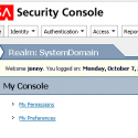 RSA Security Console
